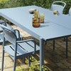 Linear Steel Matbord 200X75 cm Grey 