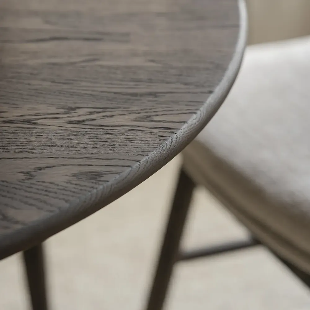 Tyler matbord Ø120-165-165 cm brun ek