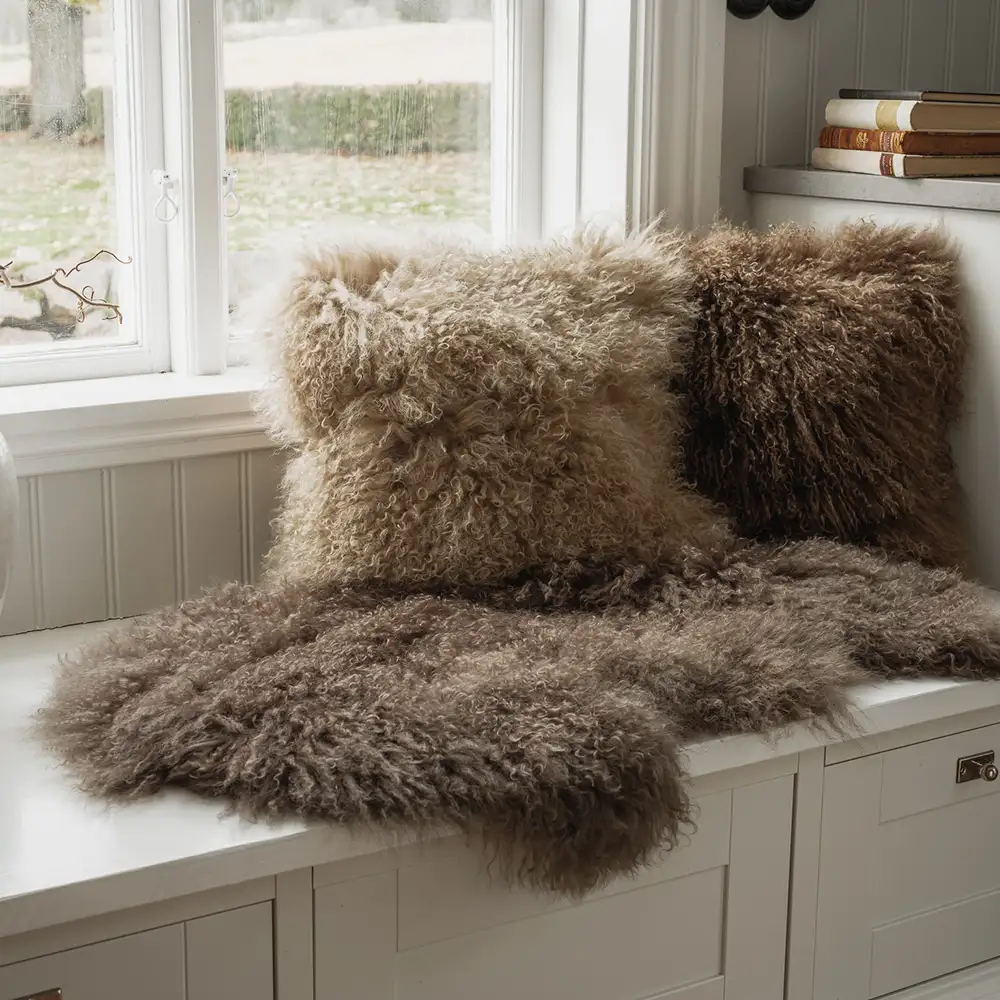 Shansi kuddfodral 40x40 cm Taupe