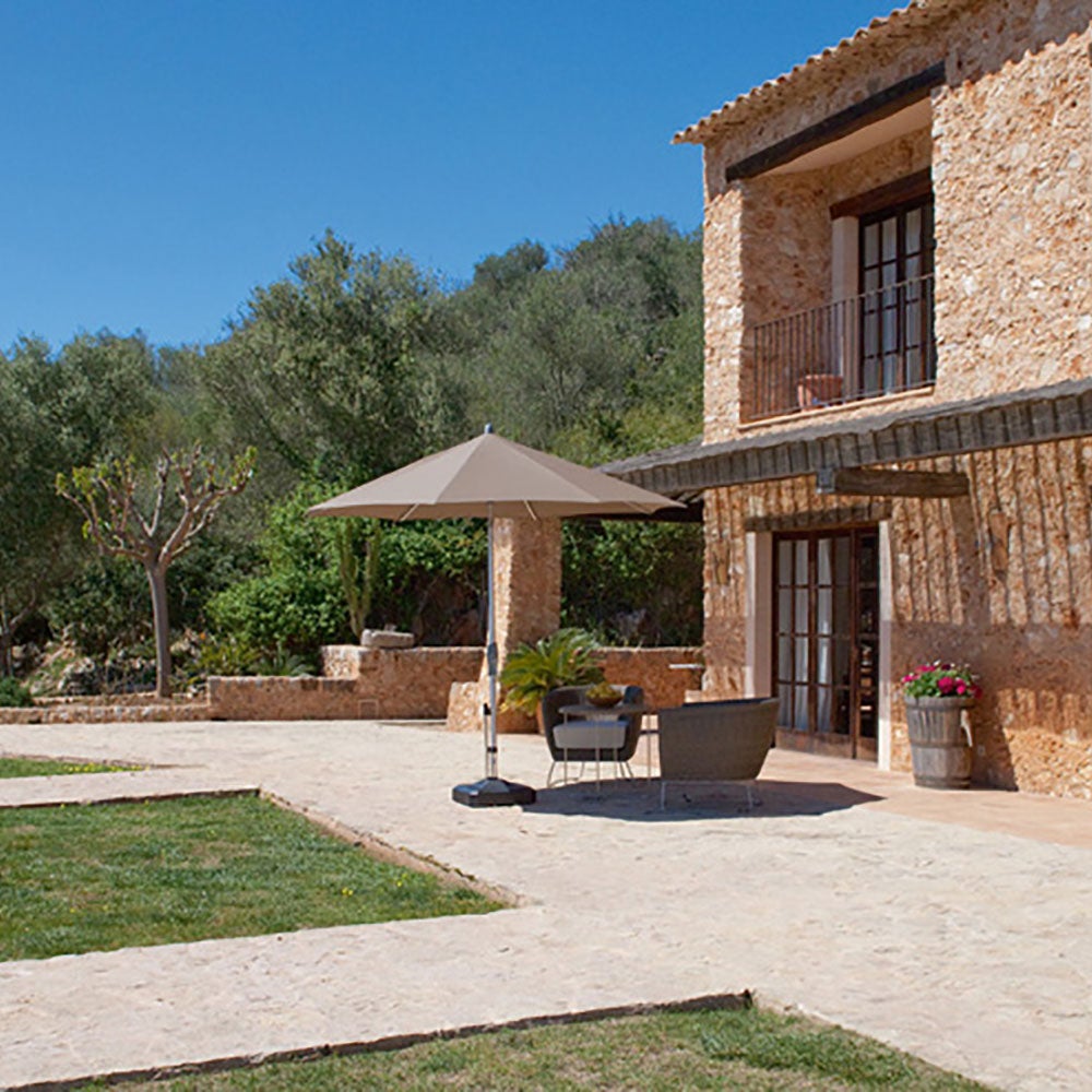 Alu-twist parasoll 240x240 cm cm offwhite 