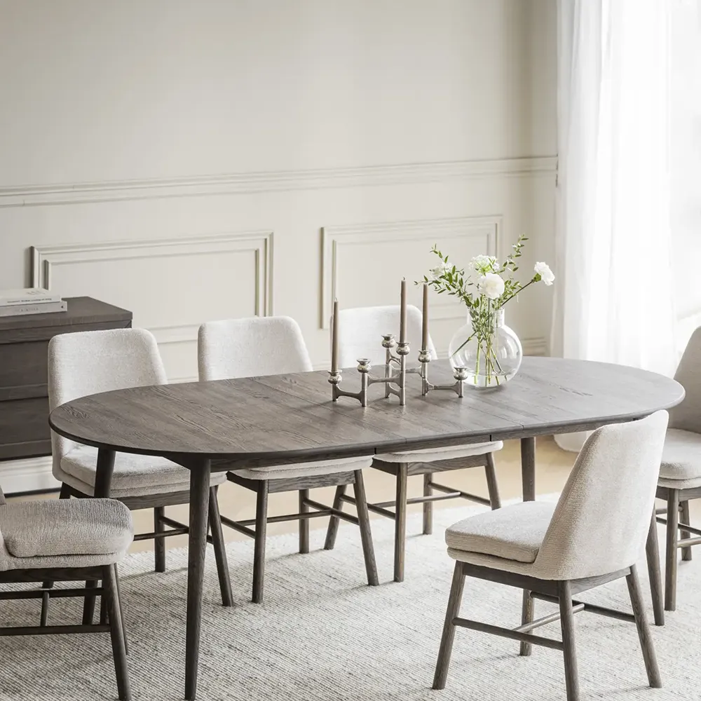 Tyler matbord ovalt 170-210x705 cm brun ek