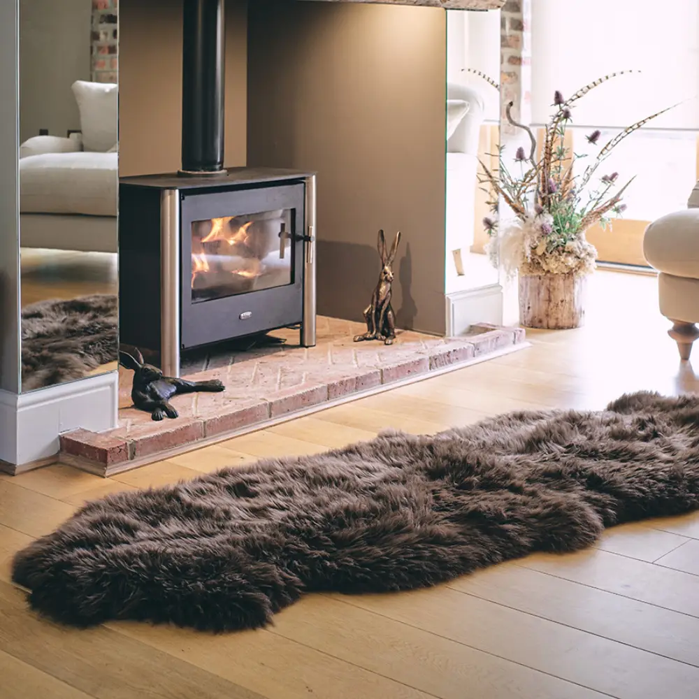 Vilma Fårskinn Brun