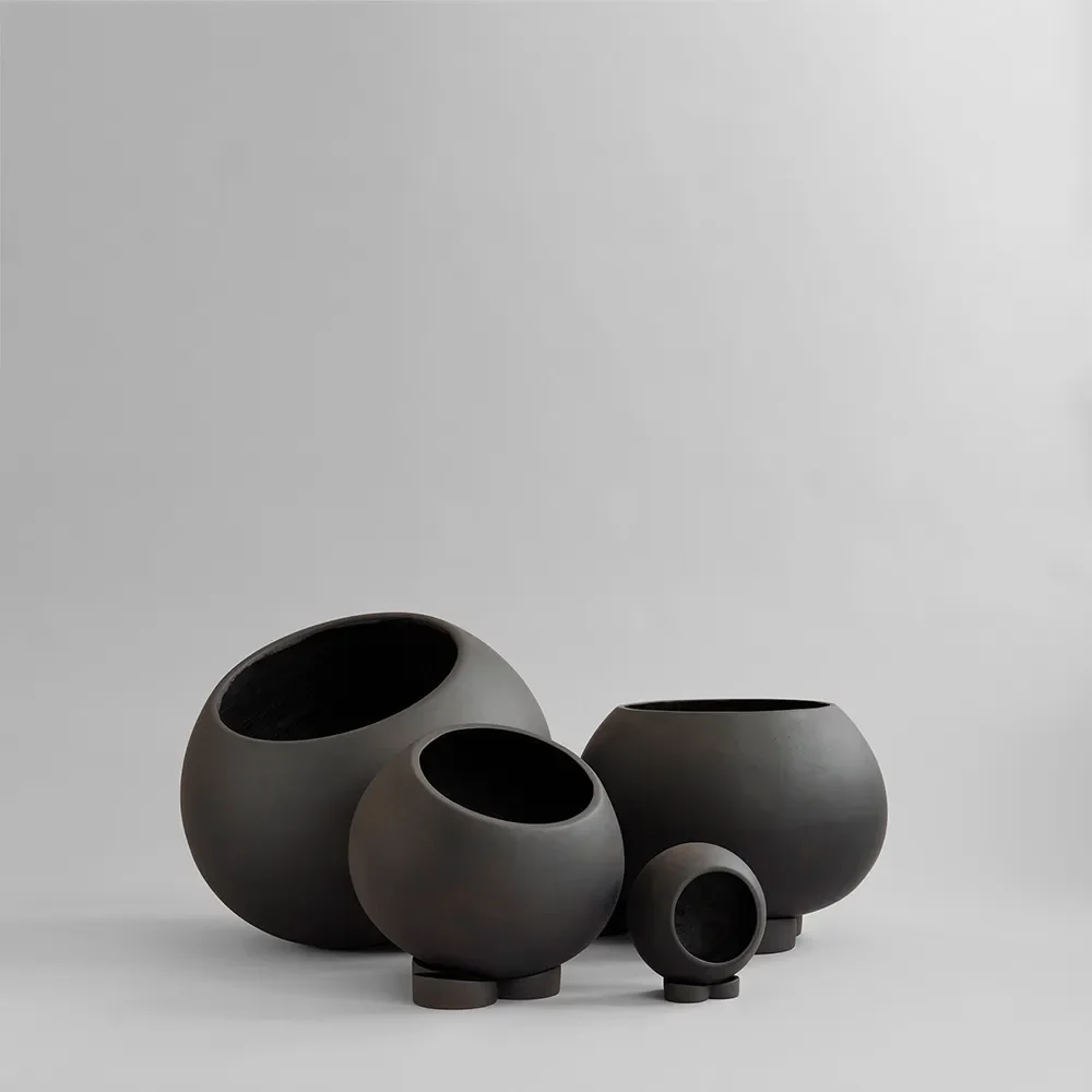 Urchin kruka Petit - Coffee