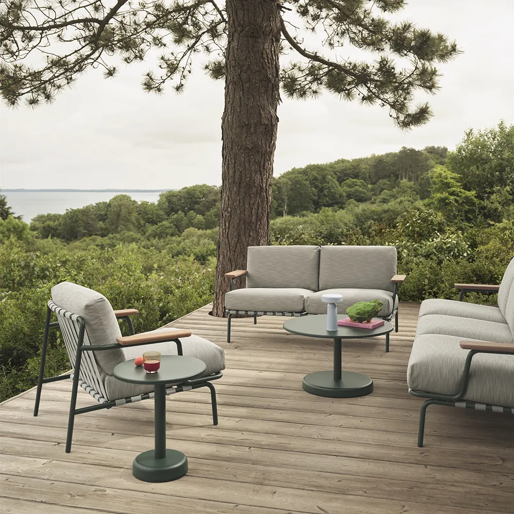 Settle Fåtölj Ribbed Weave 2/Dark Green 