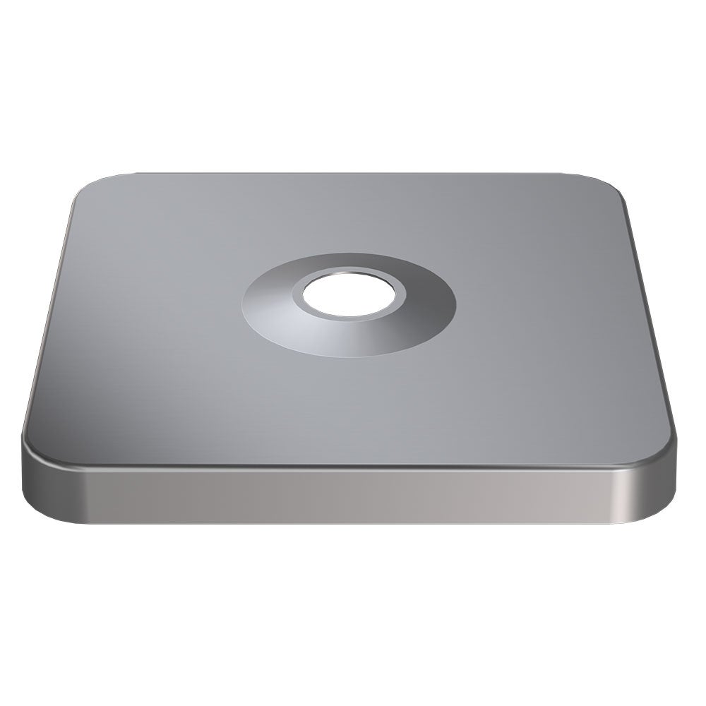 Täcklock alu-eloxiert look för parasollfot M4, 180kg 