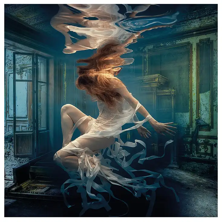 Väggdekor Lost Piano 120x120 cm