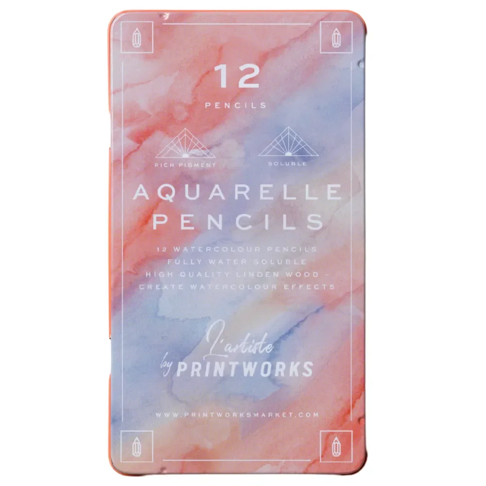 12 färgpennor- Aquarelle