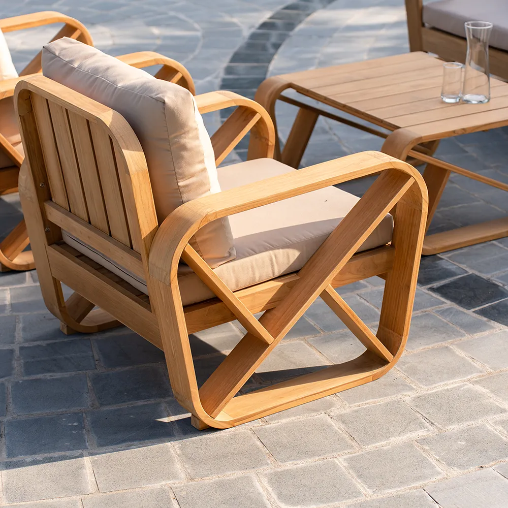 Bålamöllan loungestol inkl dynor Blå