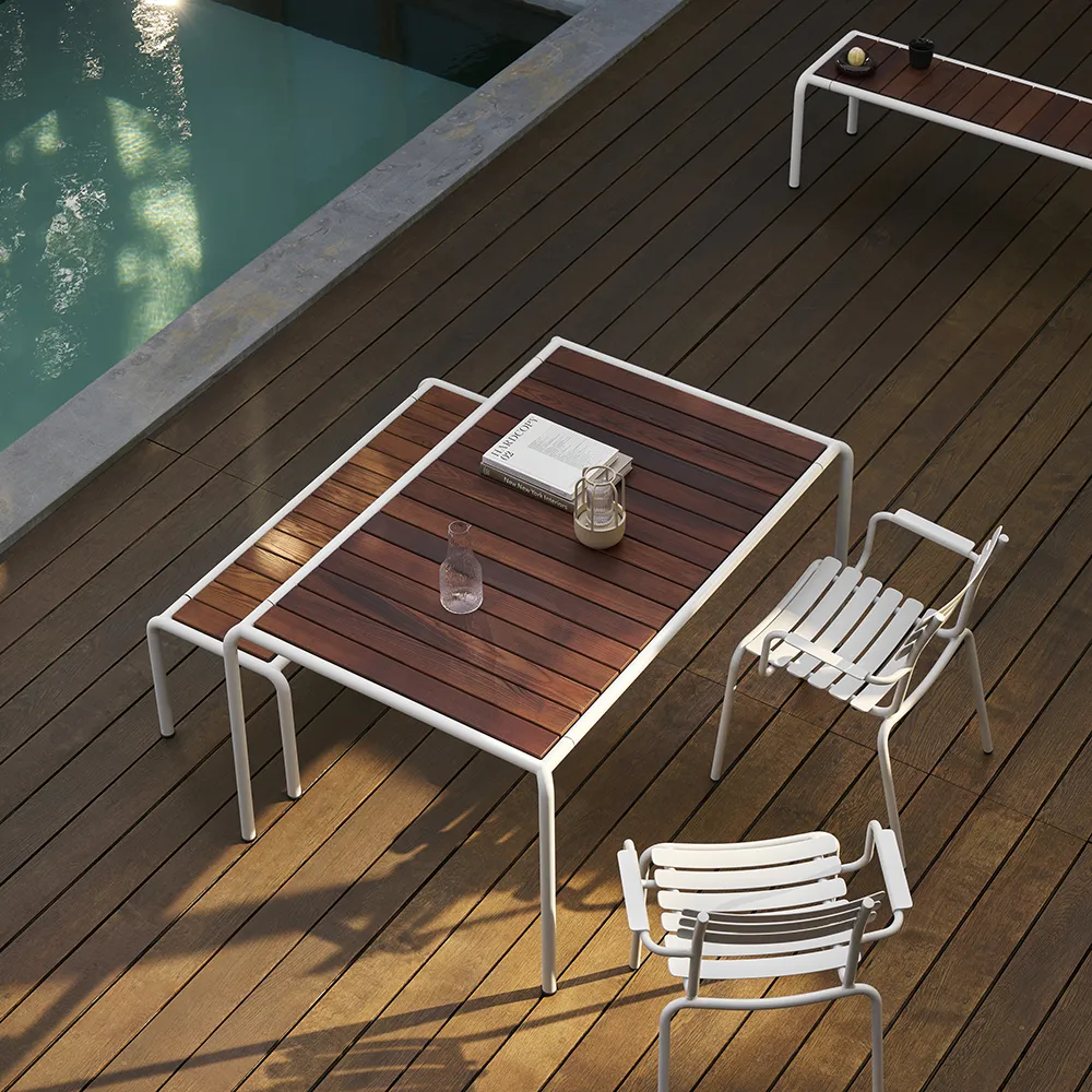 AVANTI Matbord 153x98 cm ask/vit