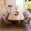 Mellow matbordunderrede oval f/bordsskiva 240x130 cm & 300x130 cm Teak