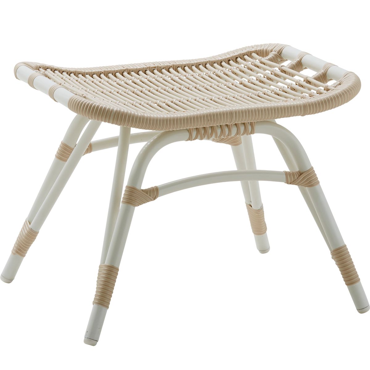 Monet Fotpall Alu-Rattan 