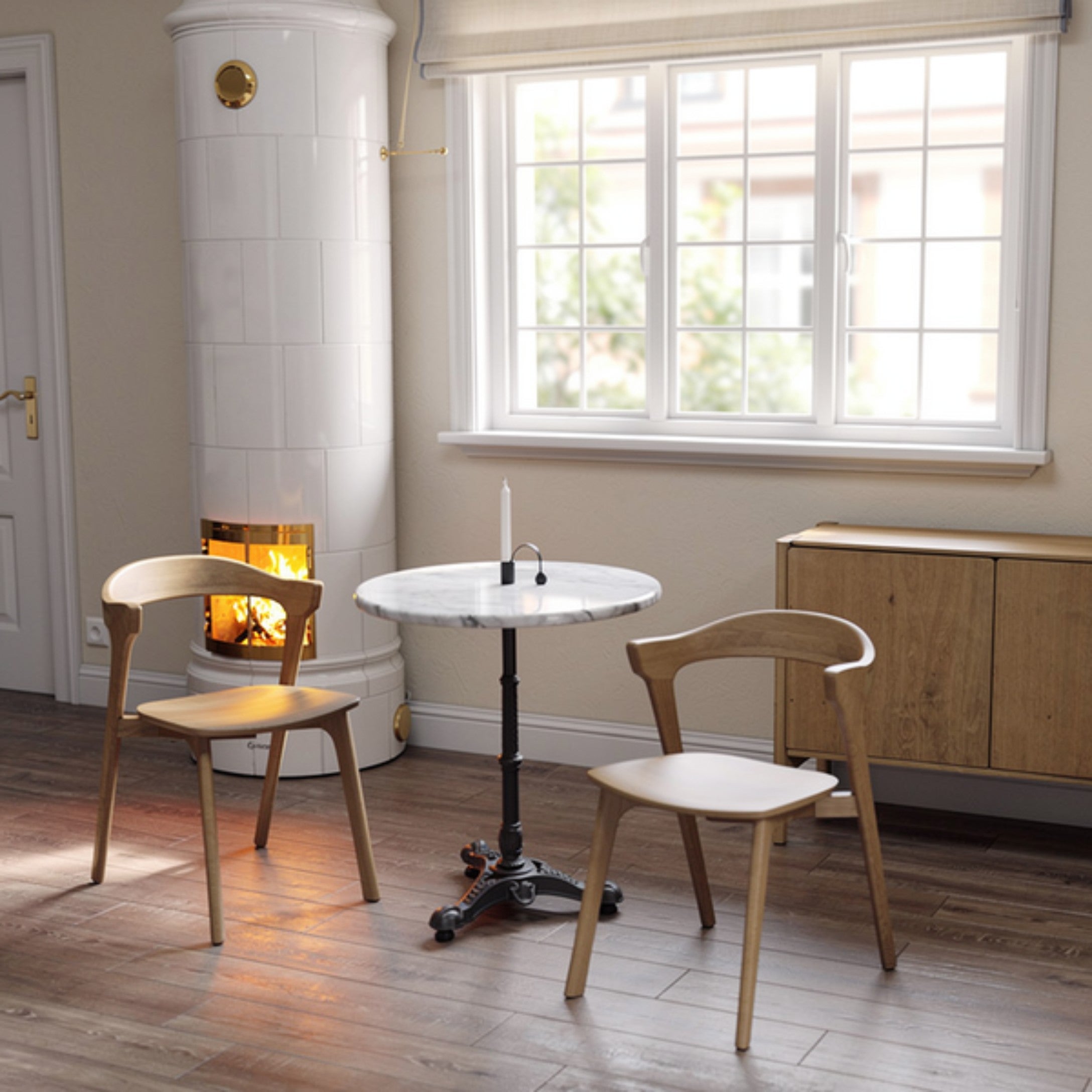 Loire marmor bord 60 vit 