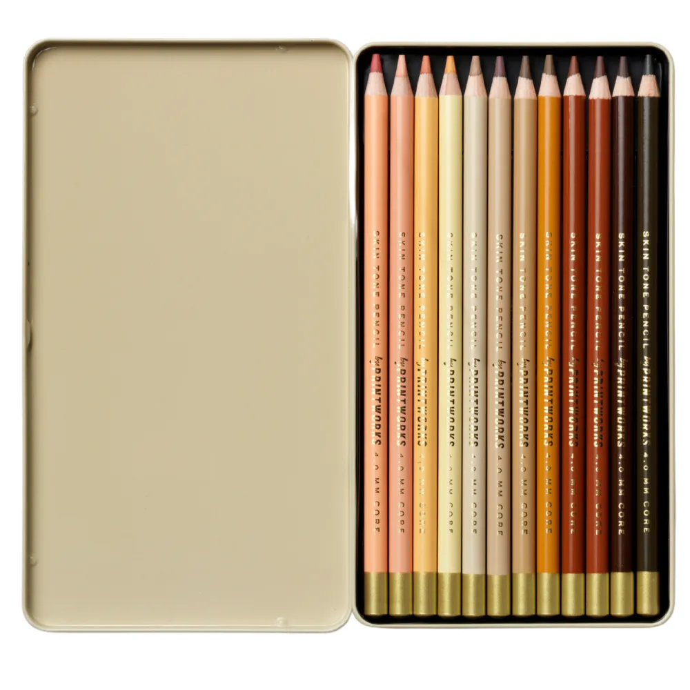 12 färgpennor - Skin tone