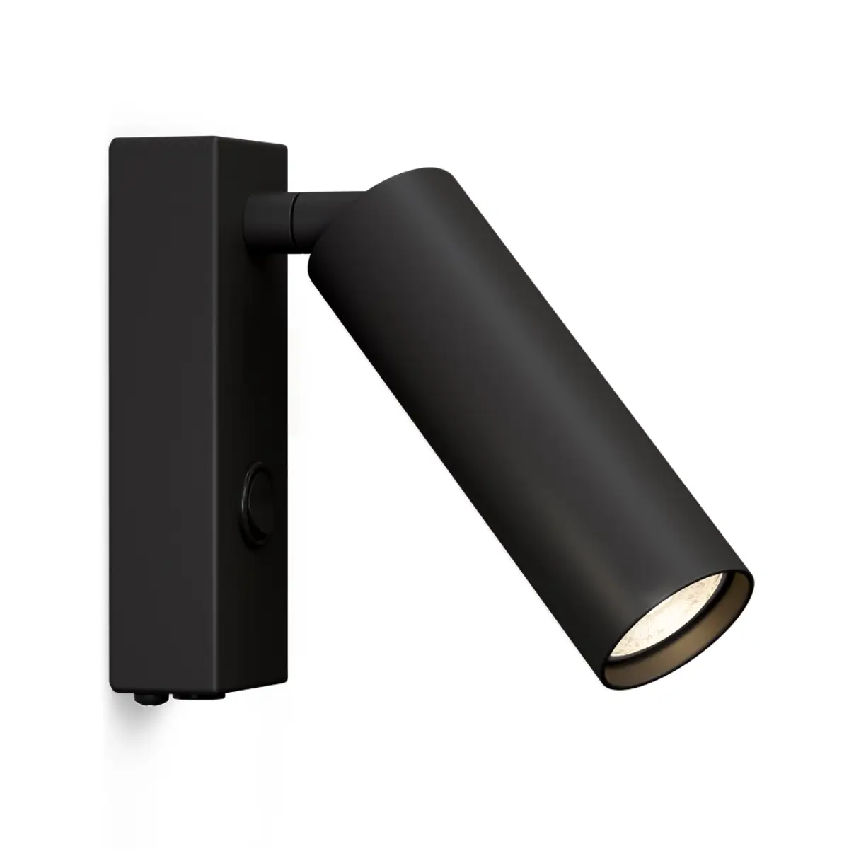 Vägglampa Pipeline Ø4x4,5xH12,5 cm Metall Mattsvart