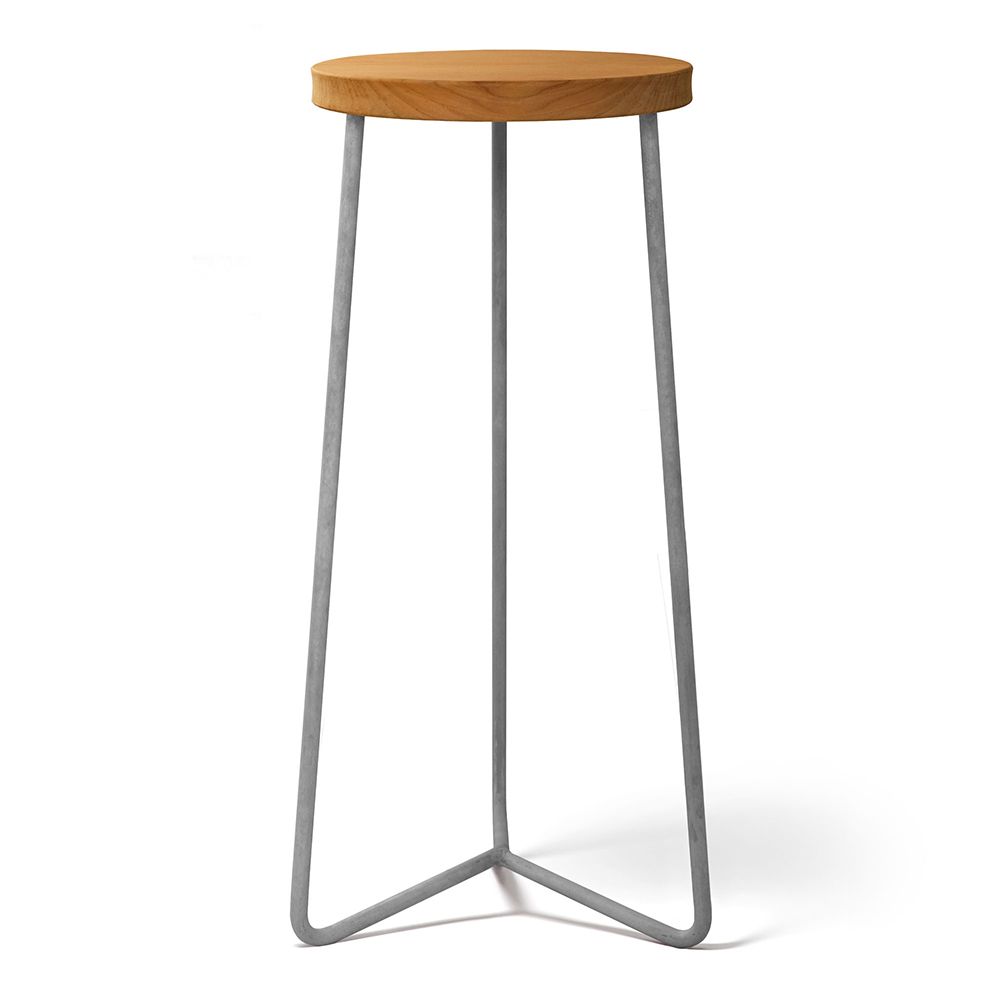 Pall V1 63 Obehandlad Teak / Varmförzinkat Stativ