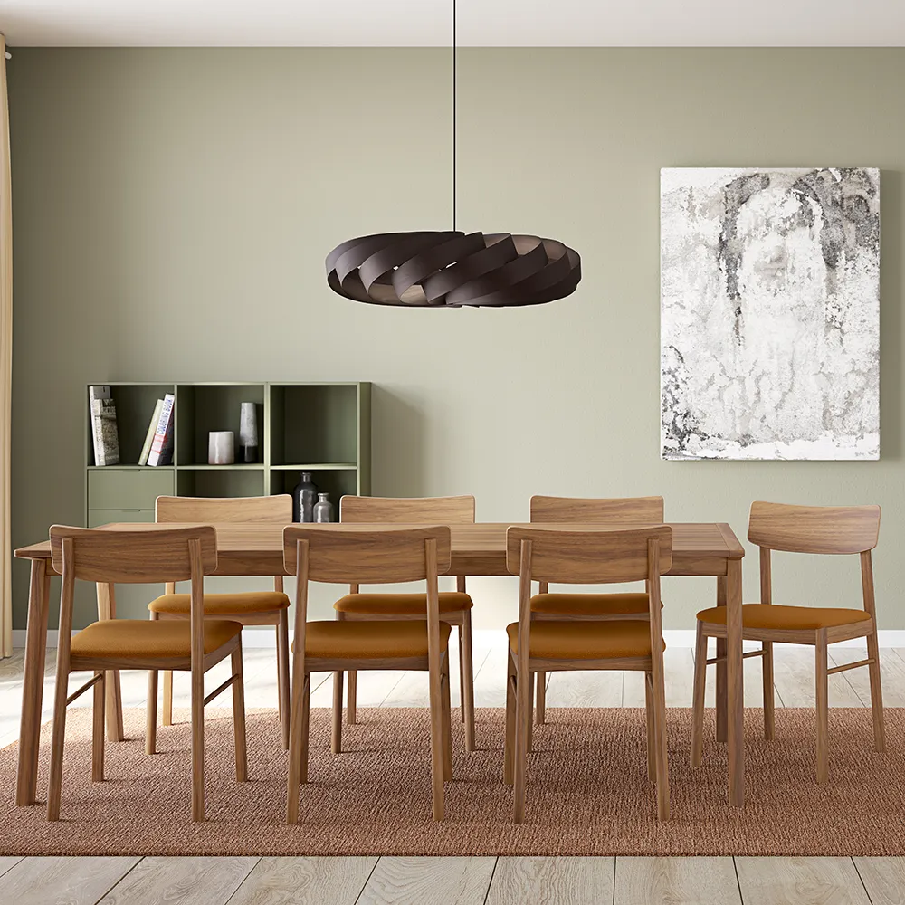 SM141 Matbord 100x209 cm Valnöt Naturoljad