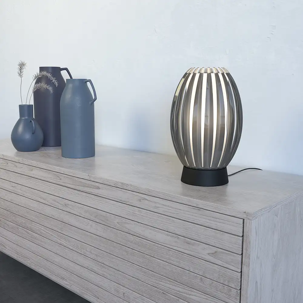 Tentacle bordlampa M Svart/Rök E27