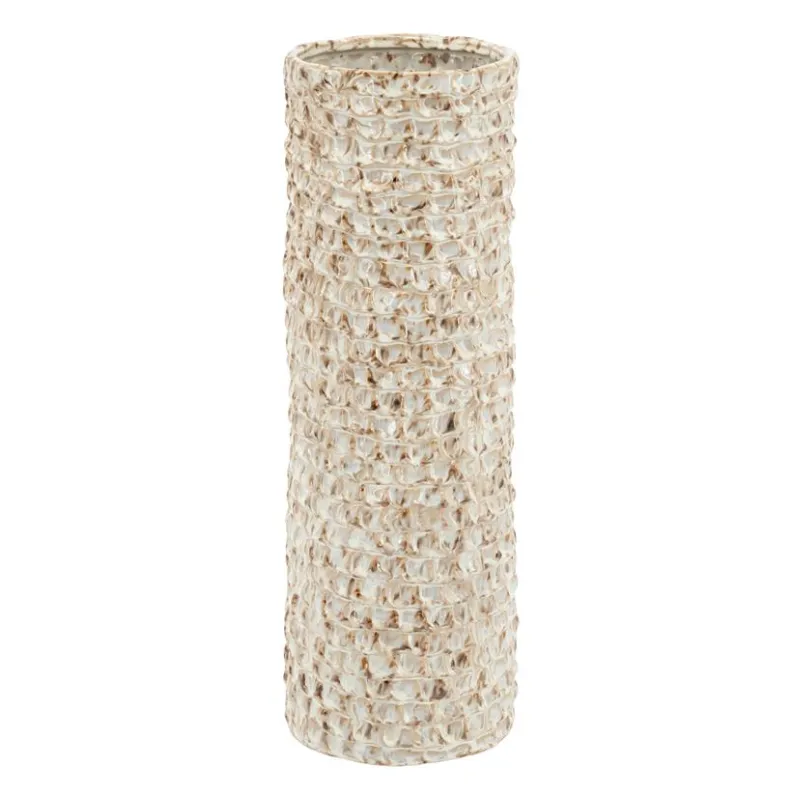 Shio large 15x15x45 cm Stengods Brun