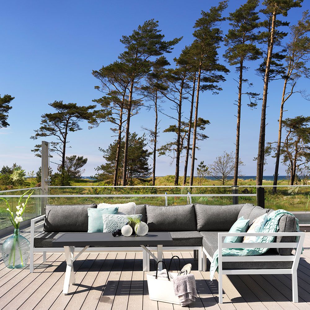 Weldon loungegrupp vit 