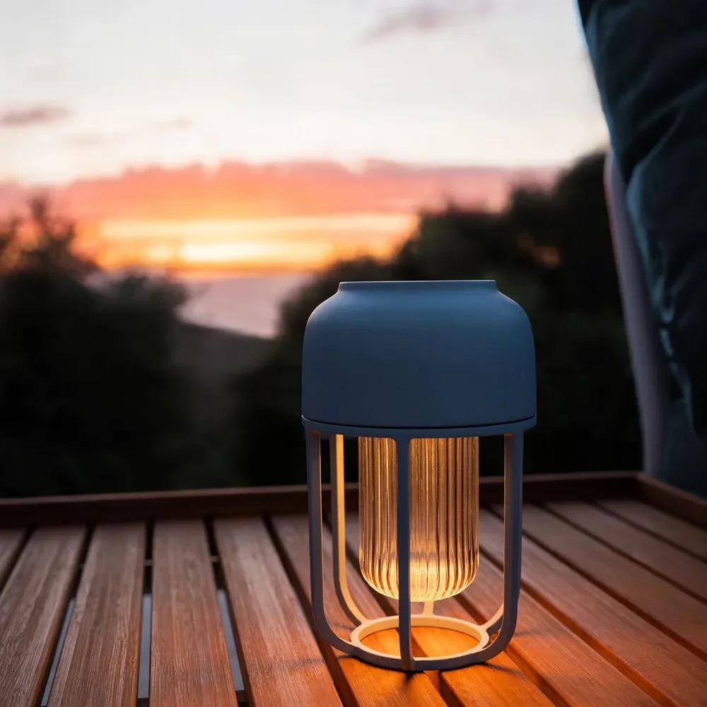 Portabel solcellslampa LIGHT No.1 svart