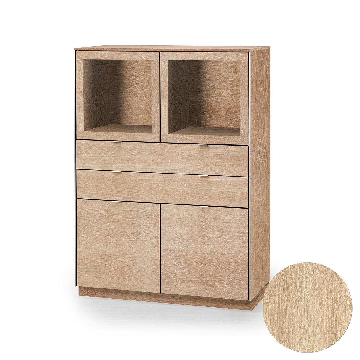 Sm923 Vitrinskåp Ek Lack 98X44X136Cm 