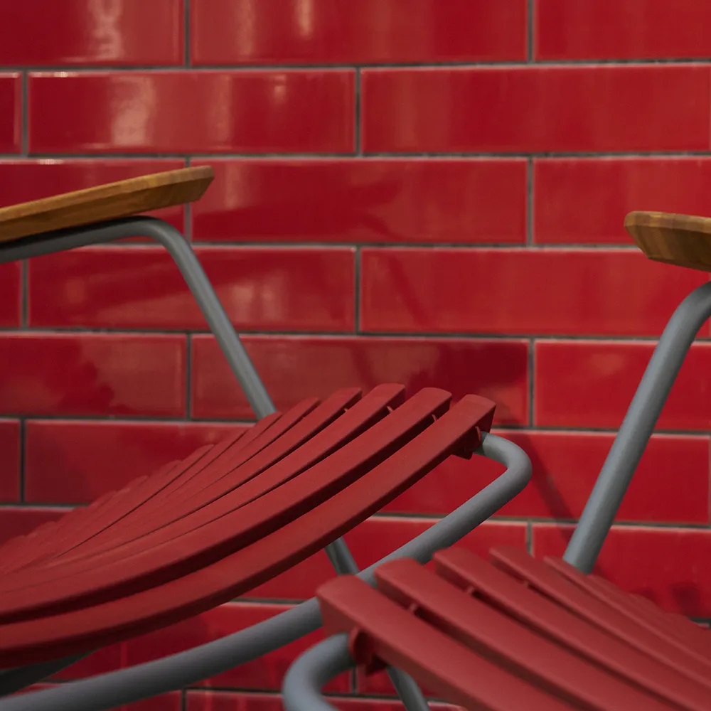 Click gungstol paprika/grey bamboo