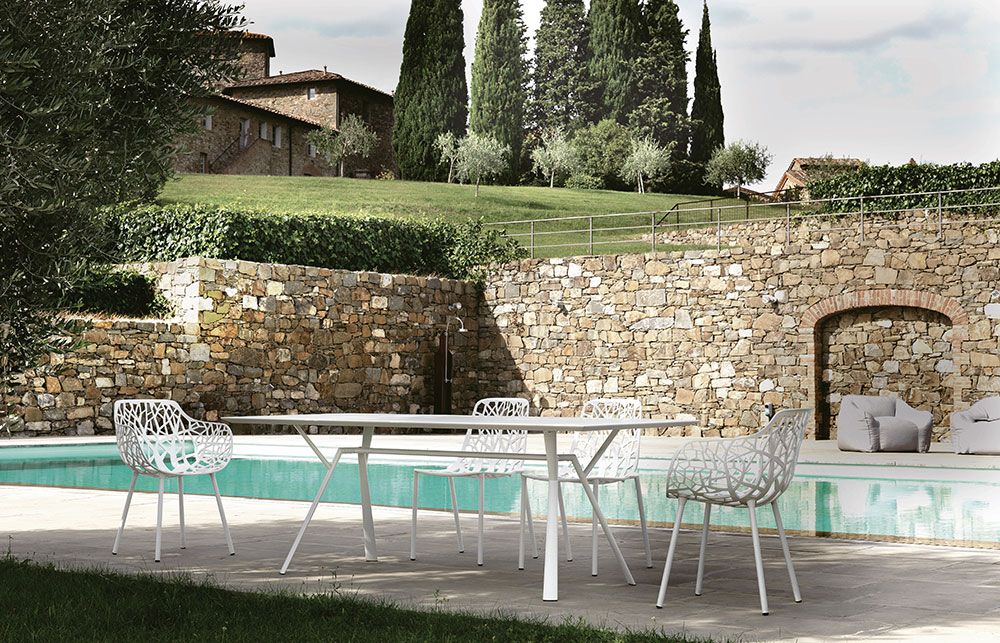 Forest karmstol Metallic Grey 