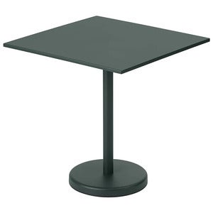 Linear Steel Cafébord 70x70 cm Dark Green 