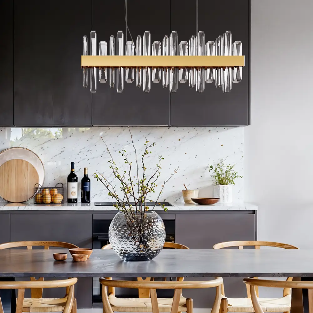 Triumph bar Taklampa L80cm mässing/klar