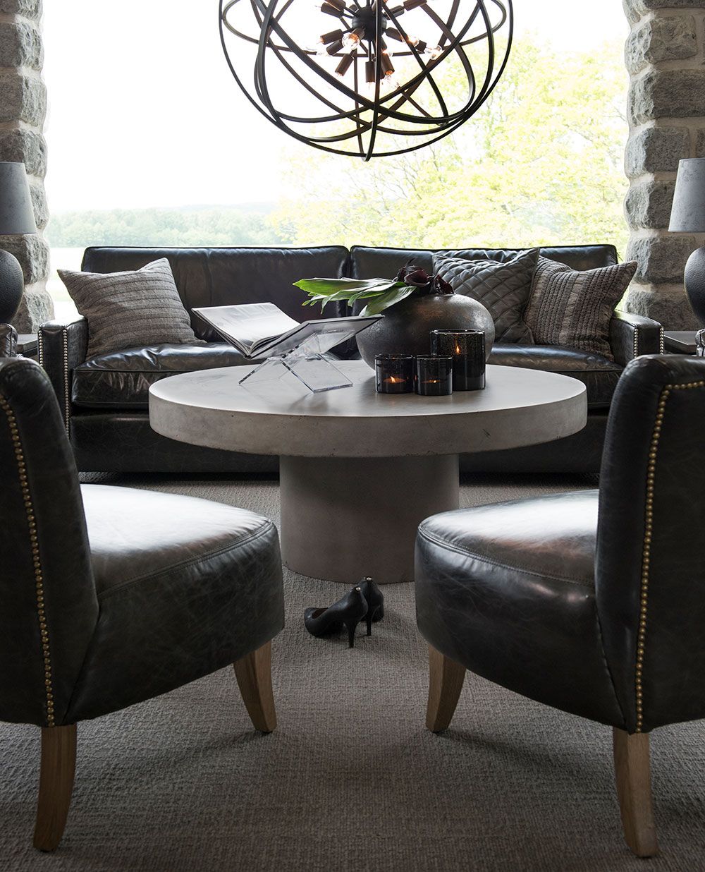 Campos Soffbord 75X130 Betong