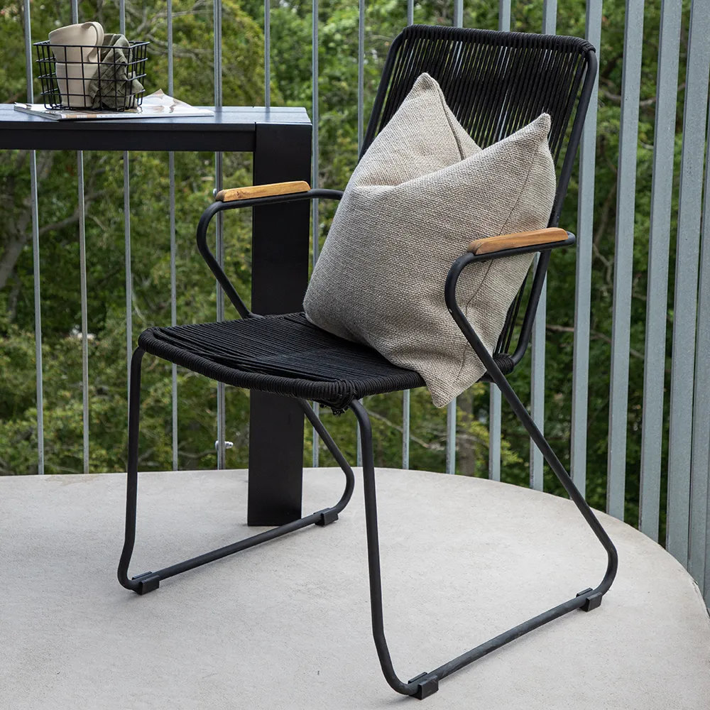 Bois Matstol Svart 2-pack