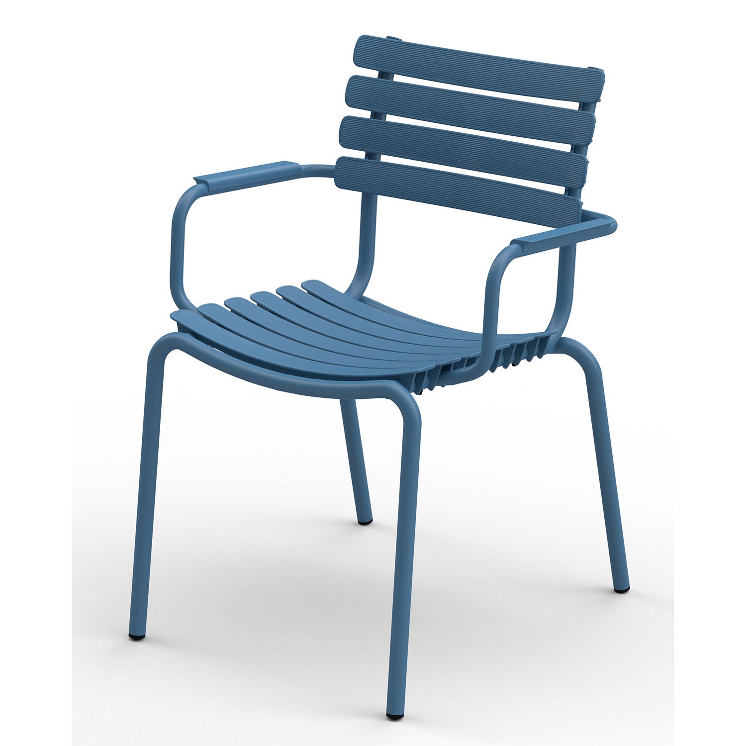 ReCLIPS matstol blå/blå Aluminium