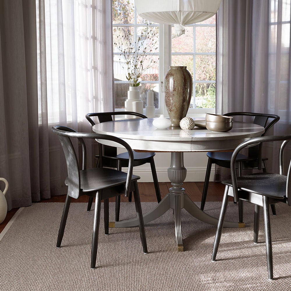 Svea matta 180x260 cm warm grey / granit metallic 