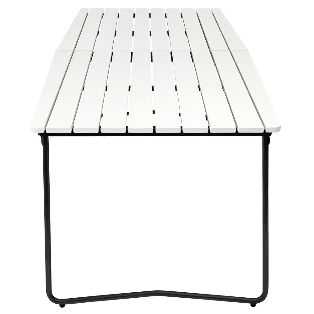 Matbord B31 230 Vitlackad ek / svart stativ