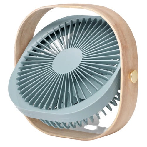 Portabel fläkt Fantastic Wood/Dusty Blue