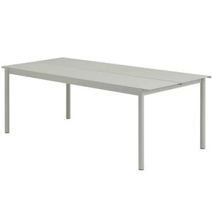 Linear Steel Matbord 220x90 cm Grey 