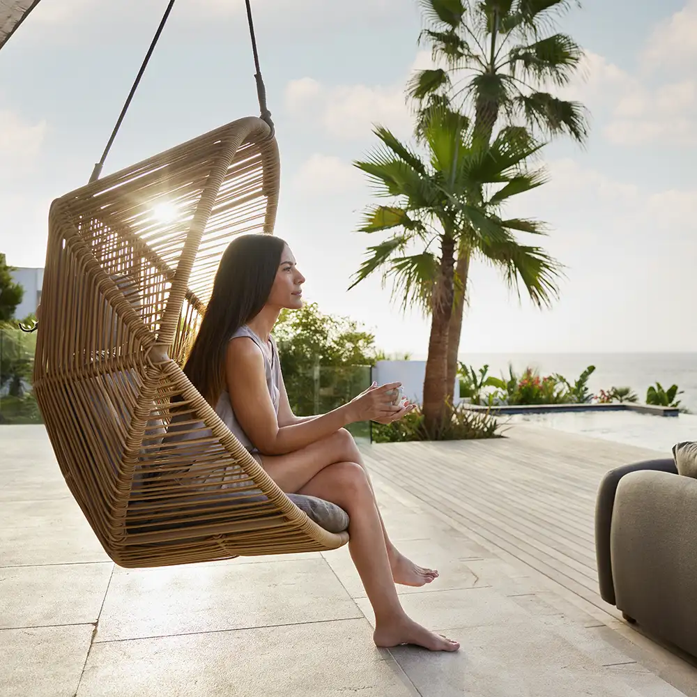 Hive hängande stol Natural, Weave