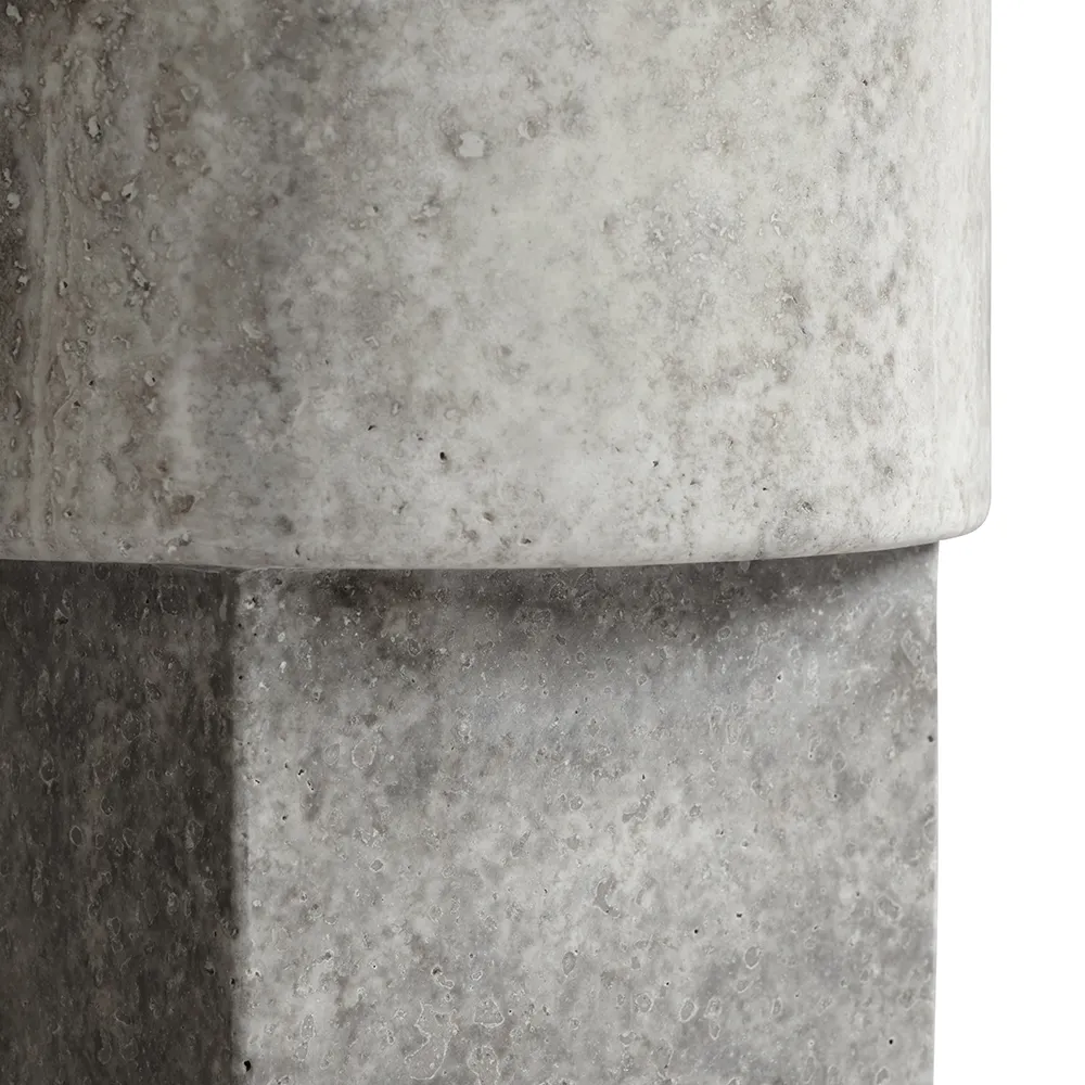 Column bord - Silver Travertine