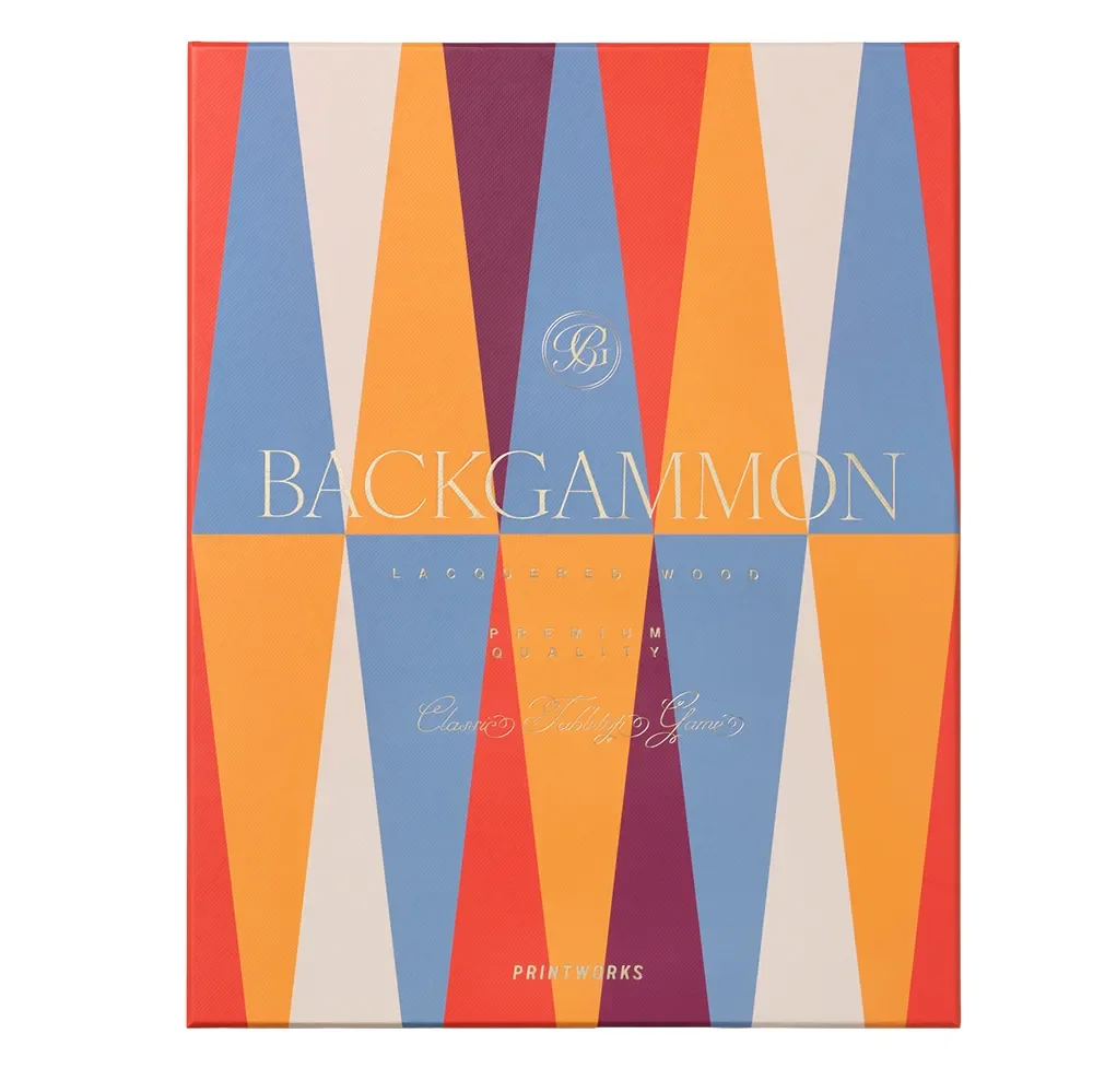 Lackat backgammonspel, Rött