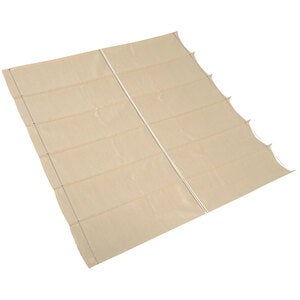 Coolfit solsegel harmonica 200x400cm off-white 