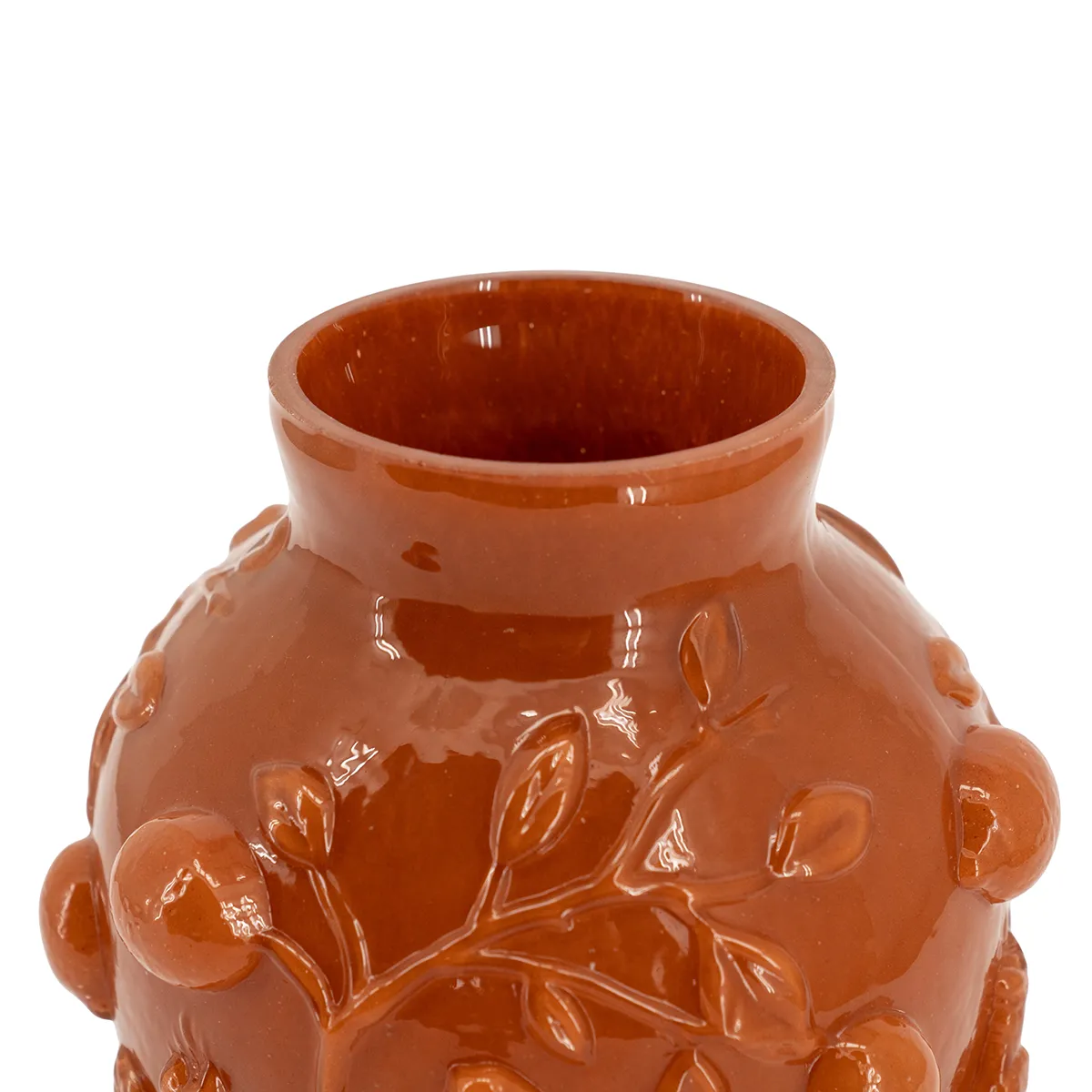 Munblåst vas Aru H22 cm Caramel
