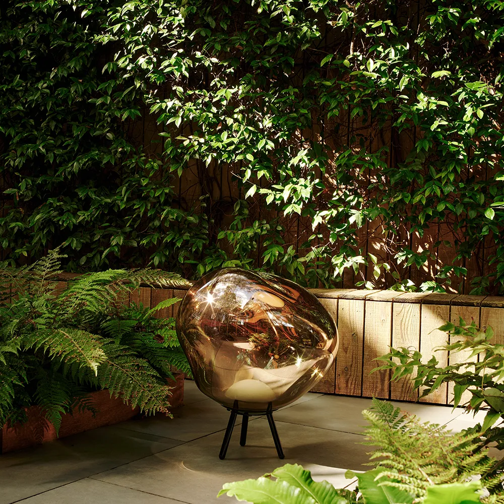 Melt Portabel Large golvlampa Gold LED