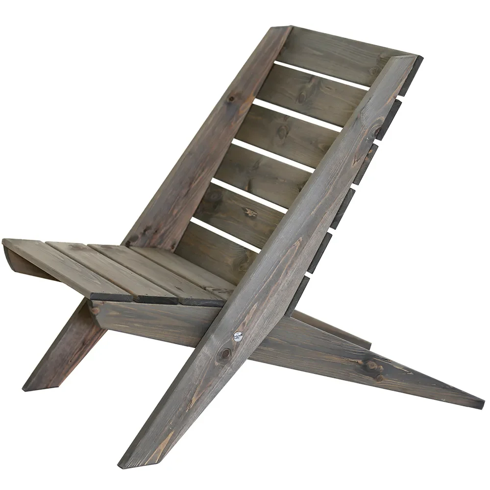 Granny stol Furu grå oljad