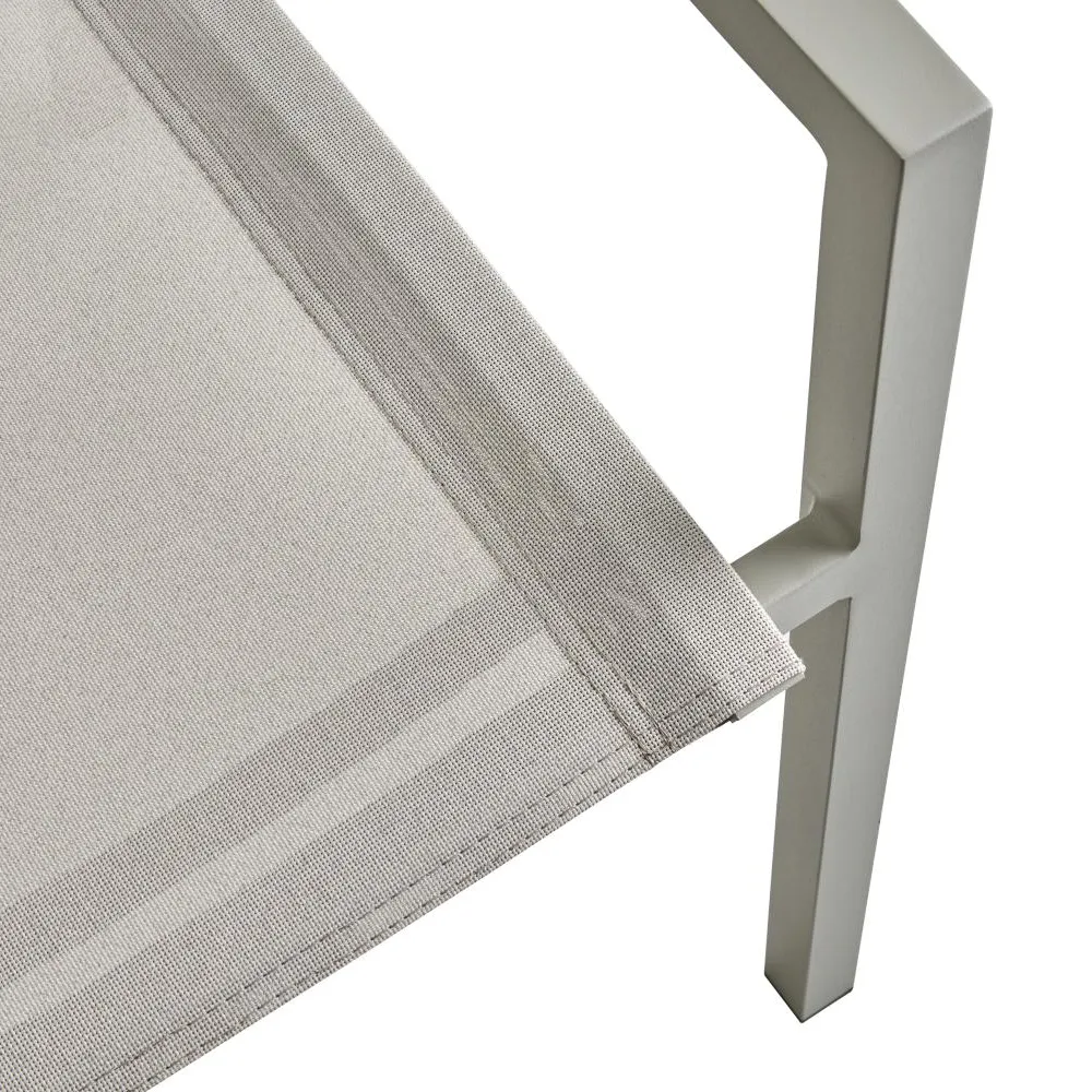 Delia stablestol Ljusgrå/Textilene