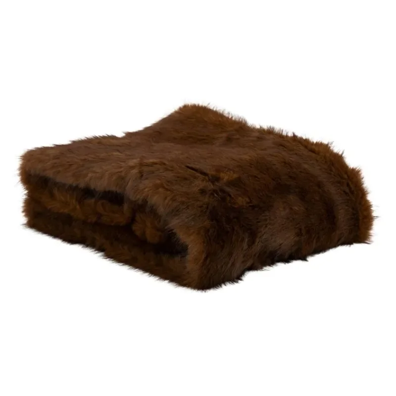 Foxy Fox Pläd 170x130 cm Polyester mid brown