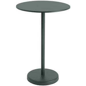 Linear Steel Barbord Ø70 cm Dark Green 