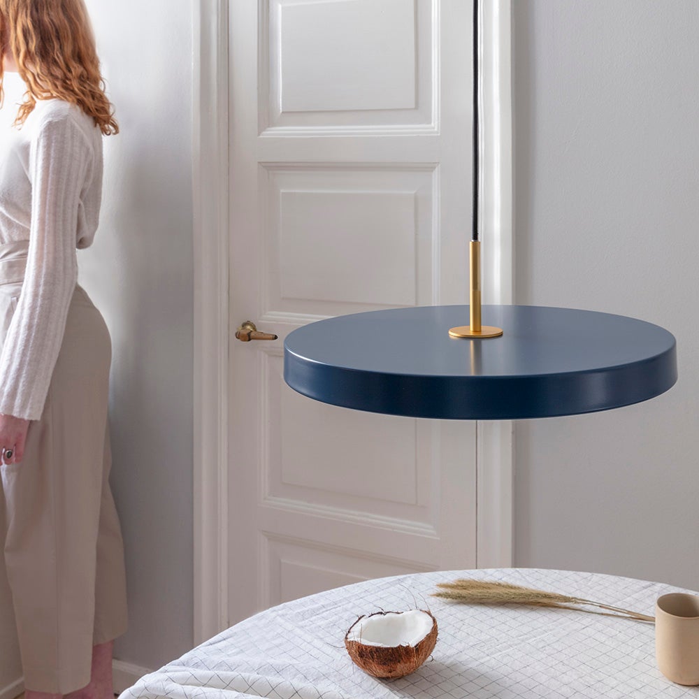 Asteria Pendellampa Medium Ø43 cm Petrol Blue