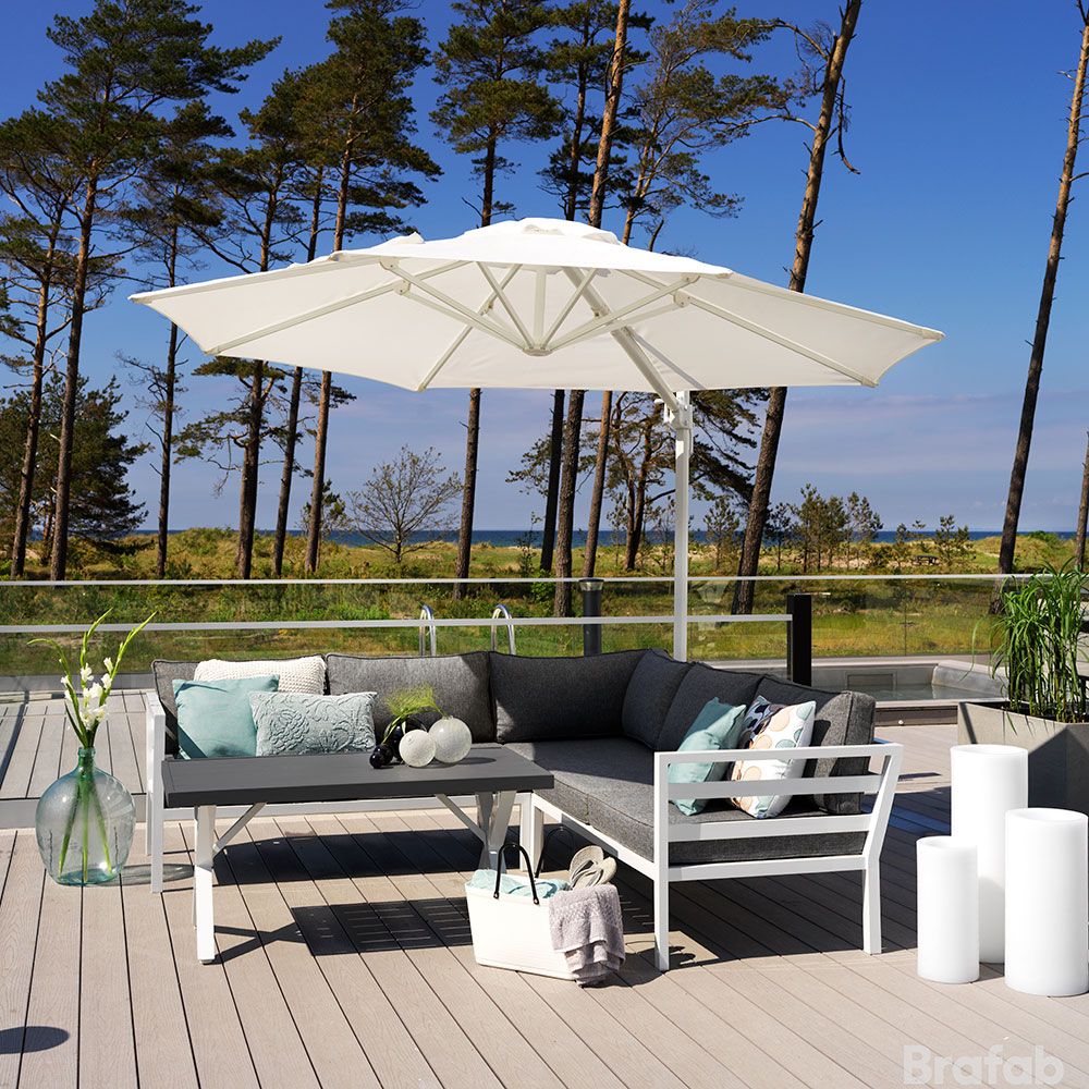 Weldon loungegrupp vit 