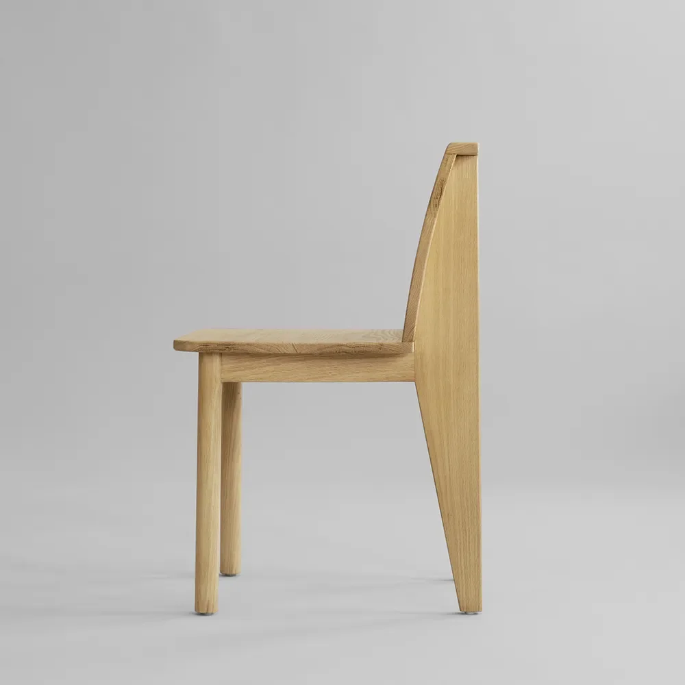 Brutus Slim Matstol - Natural Oak