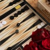 Backgammon Lackat Black